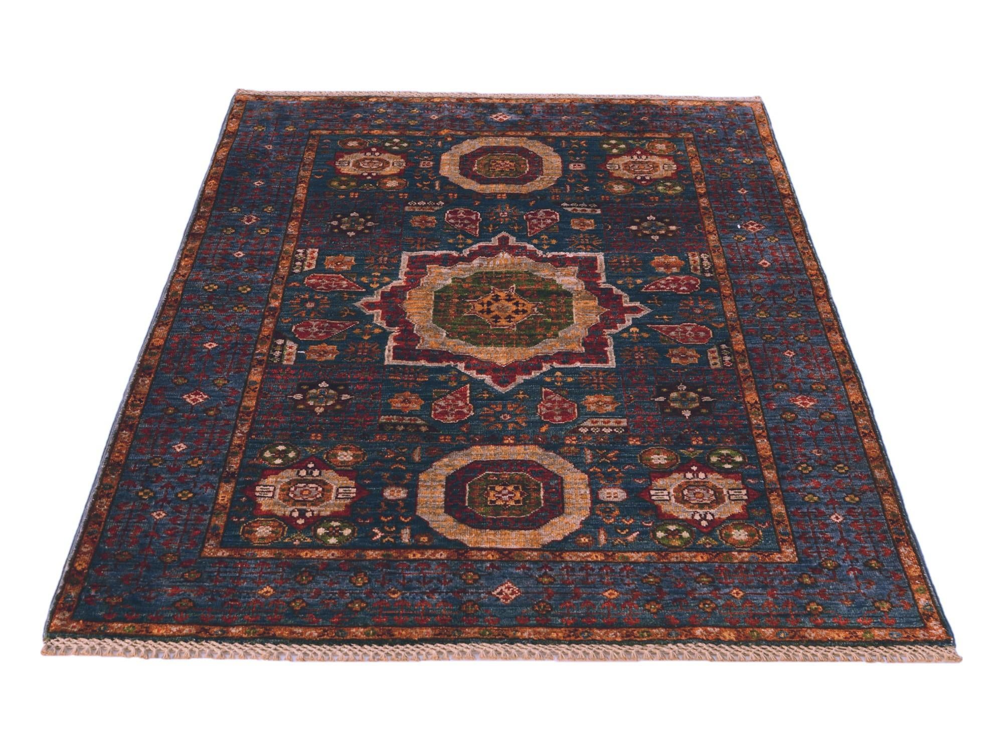 3' 5 x 4' 11 Hand Knotted Mamluk Ziegler Rug