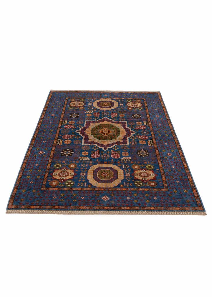 3' 5 x 4' 11 Hand Knotted Mamluk Ziegler Rug
