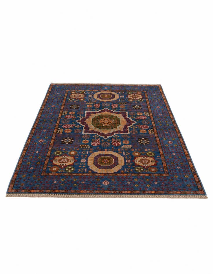 Detail image of 3' 5 x 4' 11 Hand Knotted Mamluk Ziegler Rug