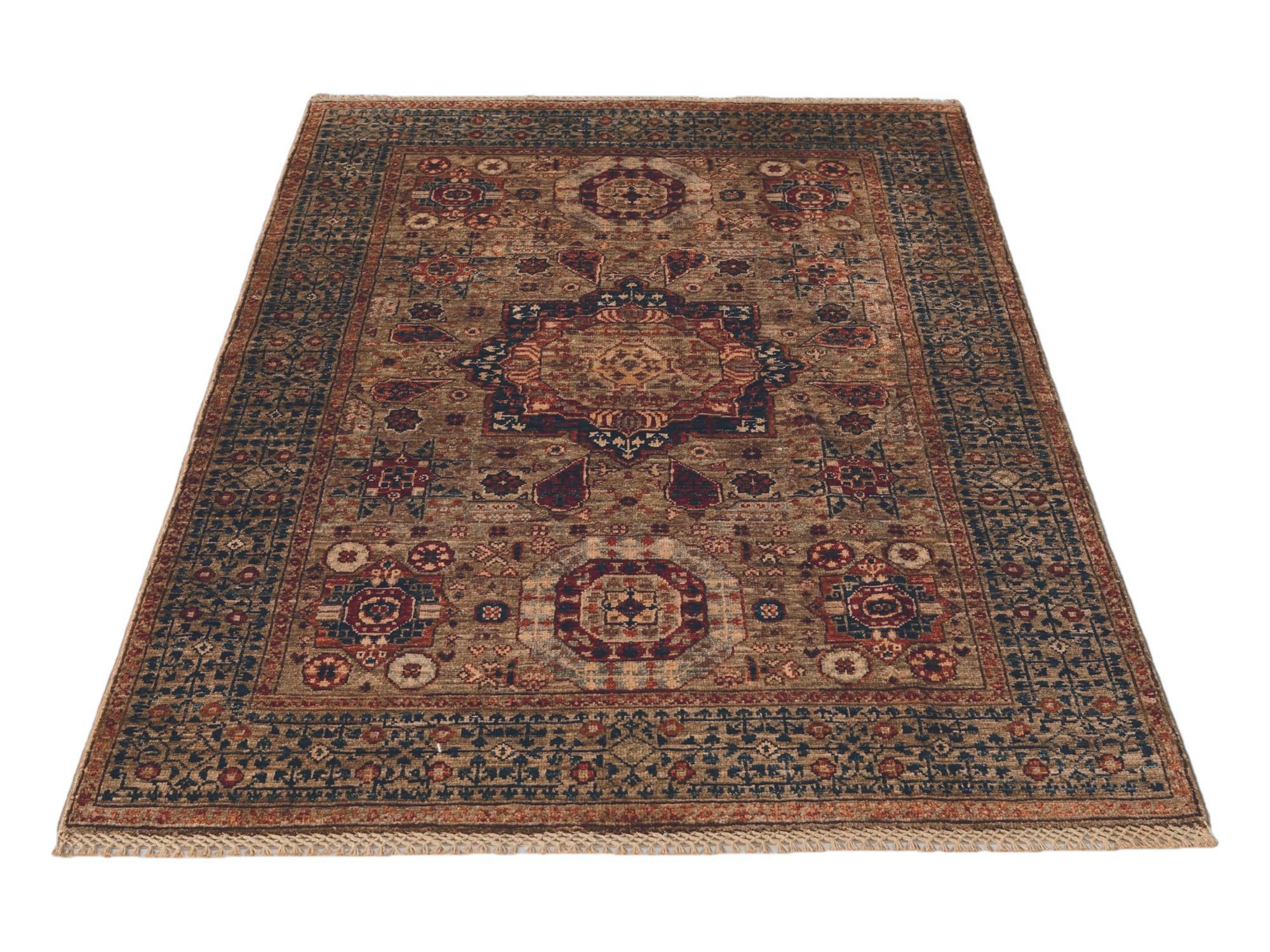 3' 5 x 5' 1 Hand Knotted Mamluk Ziegler Rug