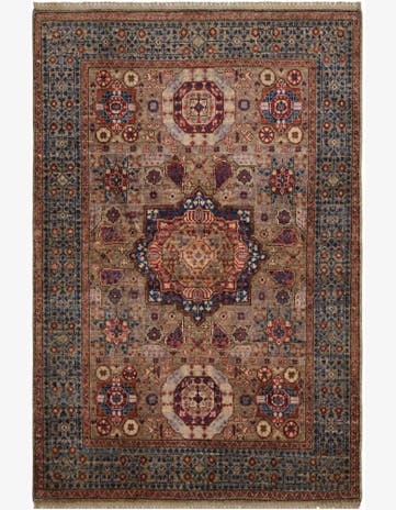 3' 5 x 5' 1 Hand Knotted Mamluk Ziegler Rug