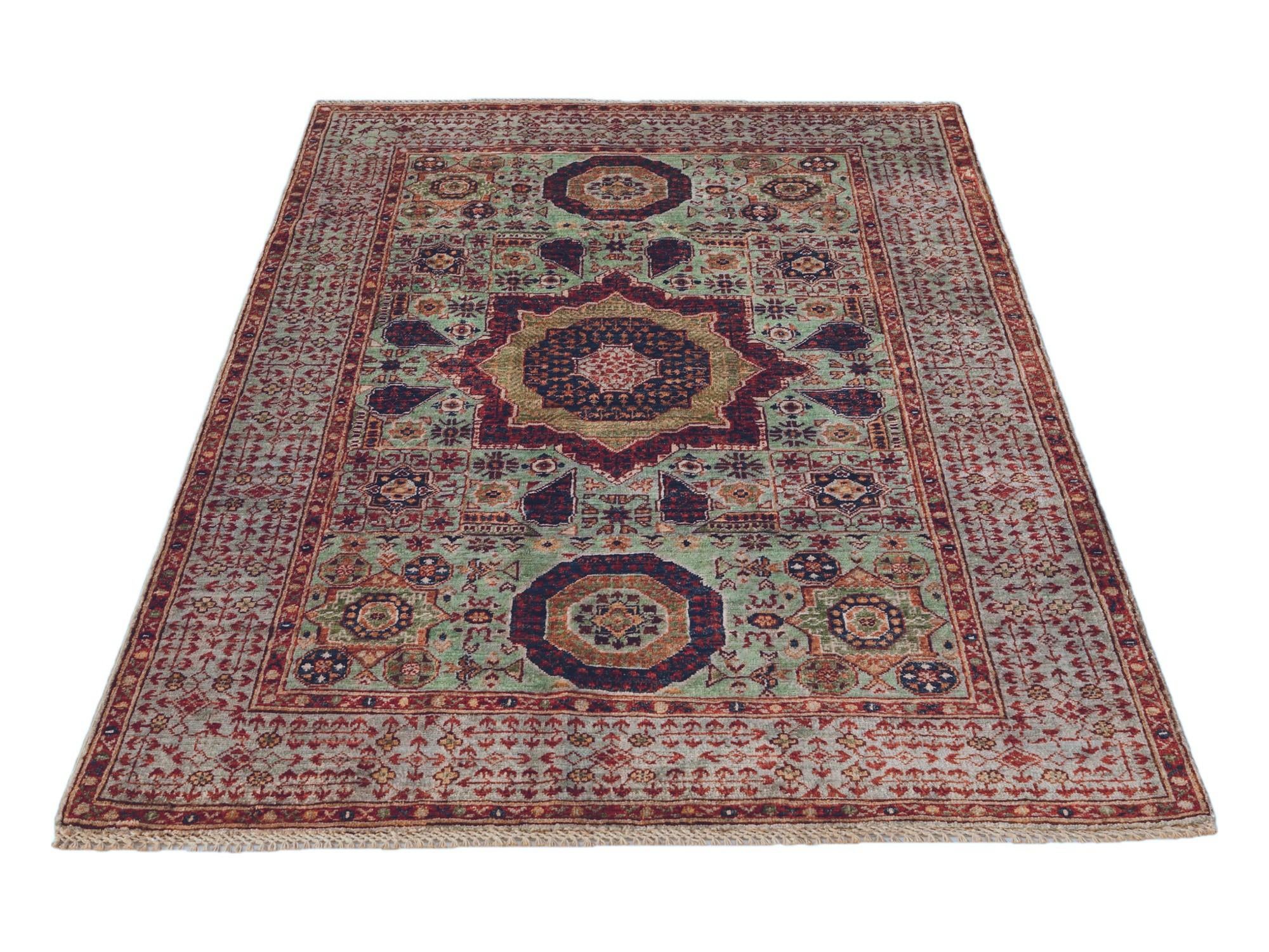 4' x 6' 1 Hand Knotted Mamluk Ziegler Rug