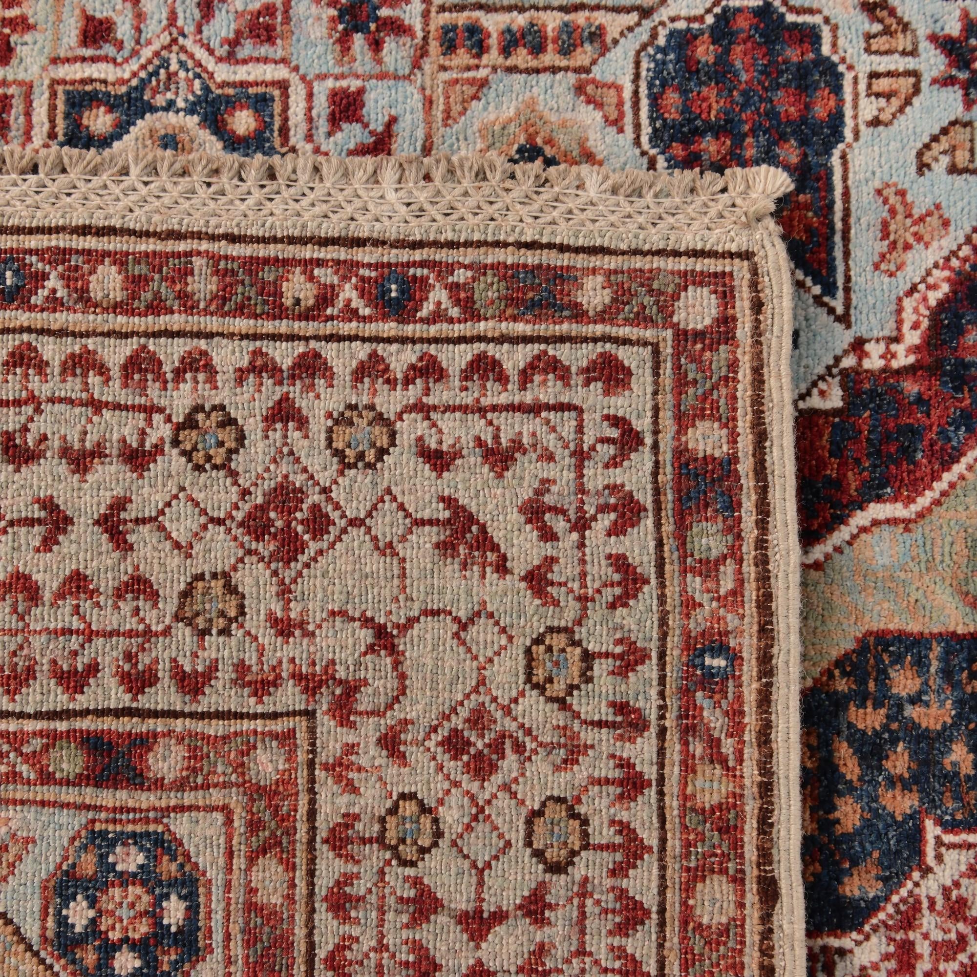 125cm x 185cm Hand Knotted Mamluk Ziegler Rug