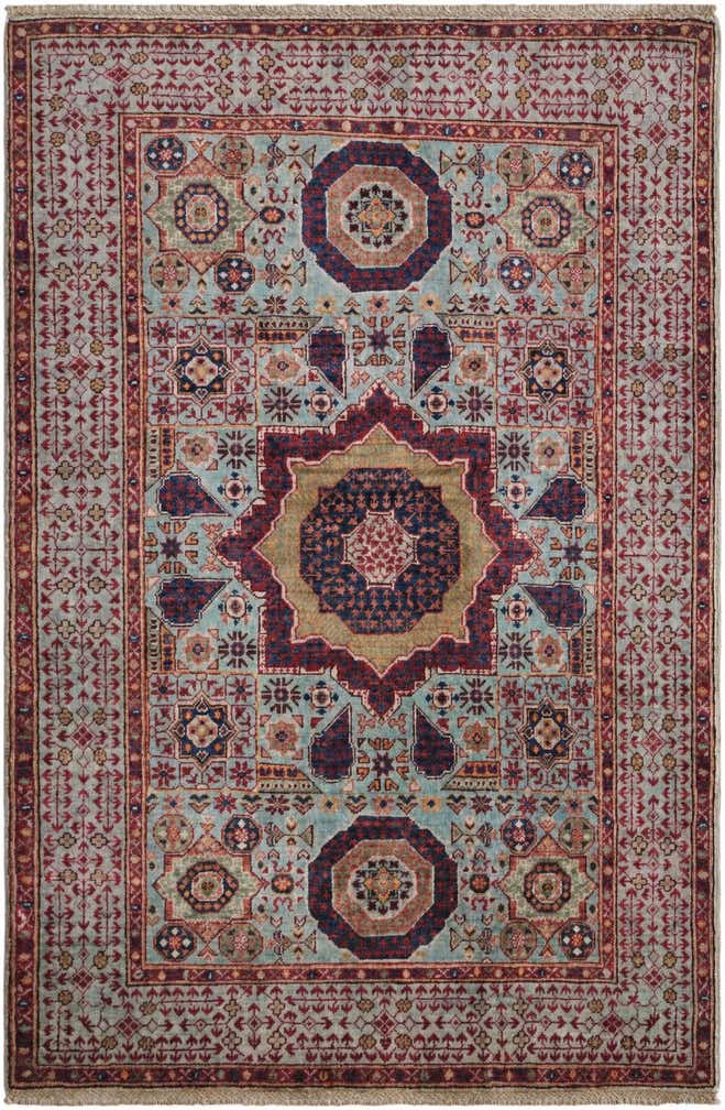 4' x 6' 1 Hand Knotted Mamluk Ziegler Rug