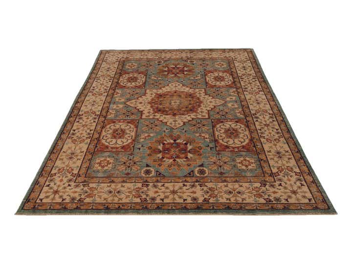 5' 5 x 7' 9 Hand Knotted Mamluk Ziegler Rug