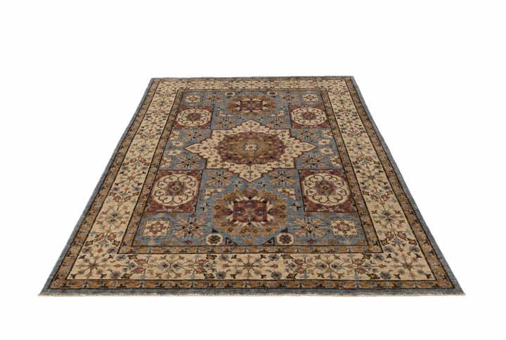5' 5 x 7' 9 Hand Knotted Mamluk Ziegler Rug