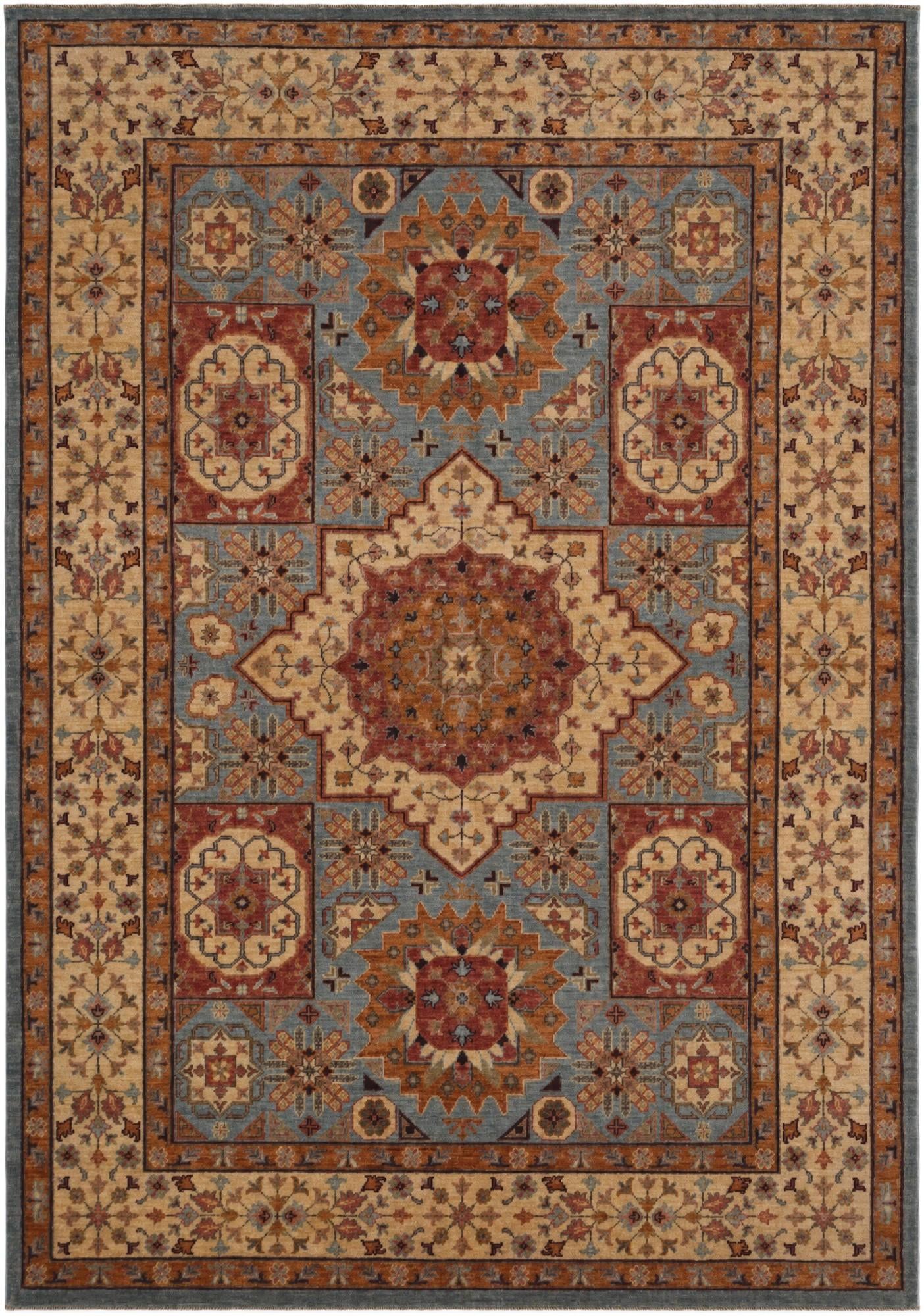 5' 5 x 7' 9 Hand Knotted Mamluk Ziegler Rug