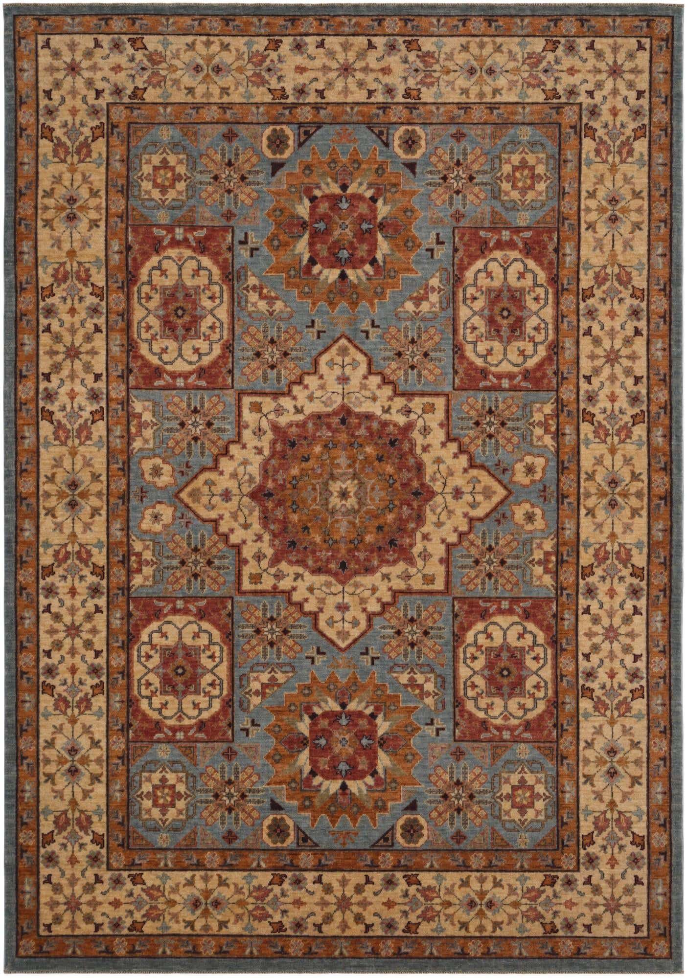 5' 5 x 7' 9 Hand Knotted Mamluk Ziegler Rug