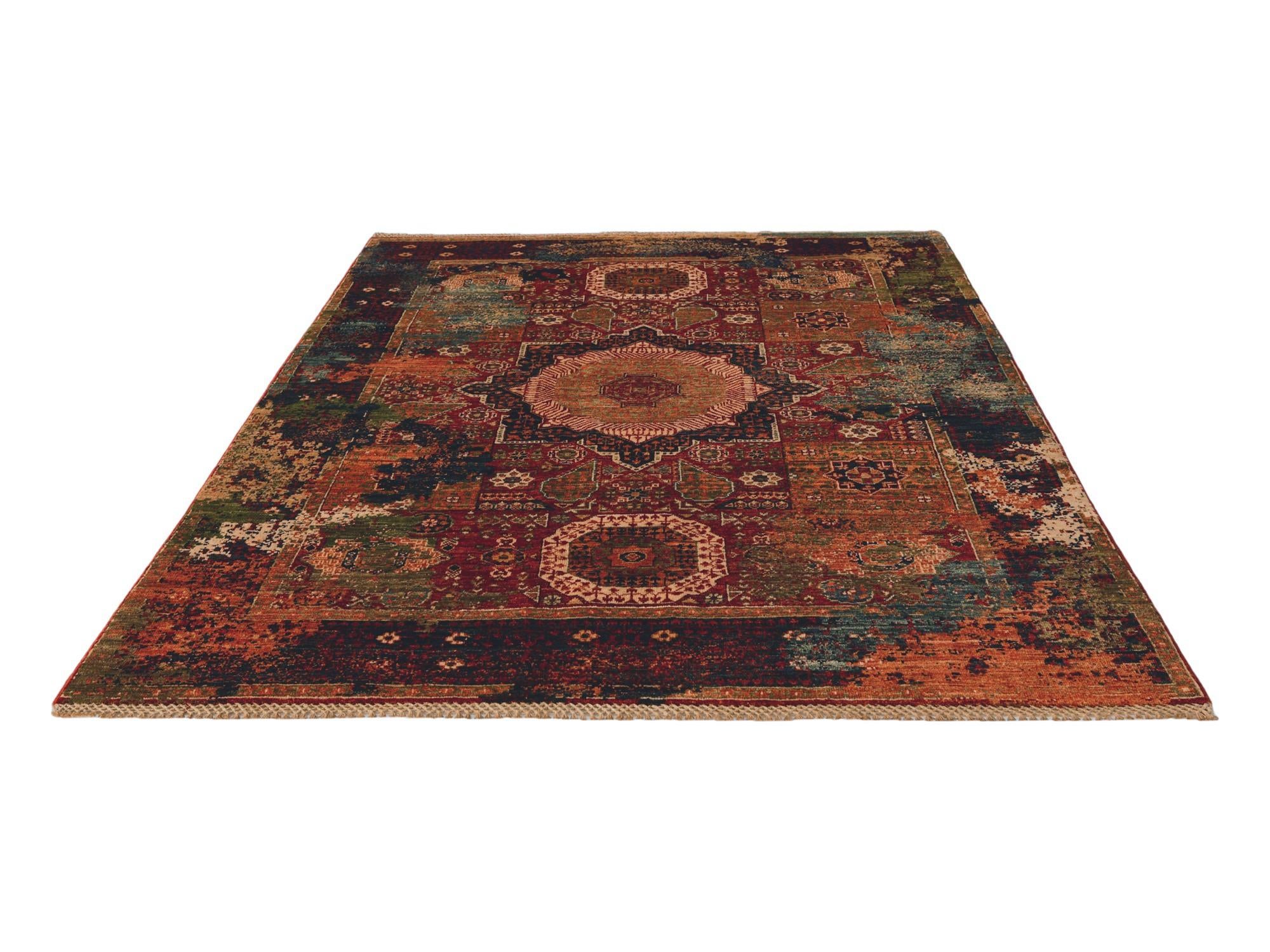 5' 2 x 6' 7 Hand Knotted Mamluk Ziegler Rug
