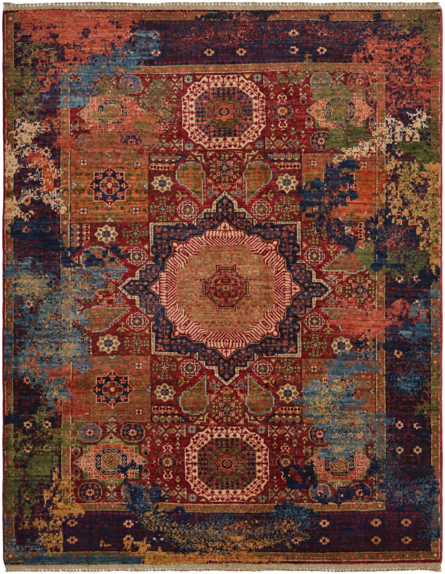 5' 2 x 6' 7 Hand Knotted Mamluk Ziegler Rug