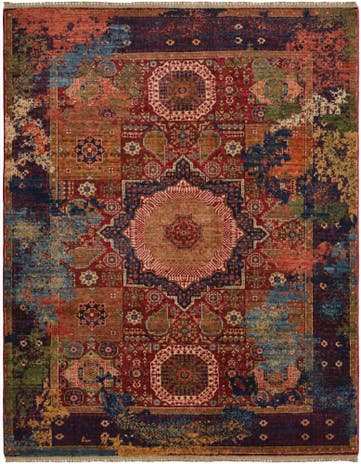 5' 2 x 6' 7 Hand Knotted Mamluk Ziegler Rug
