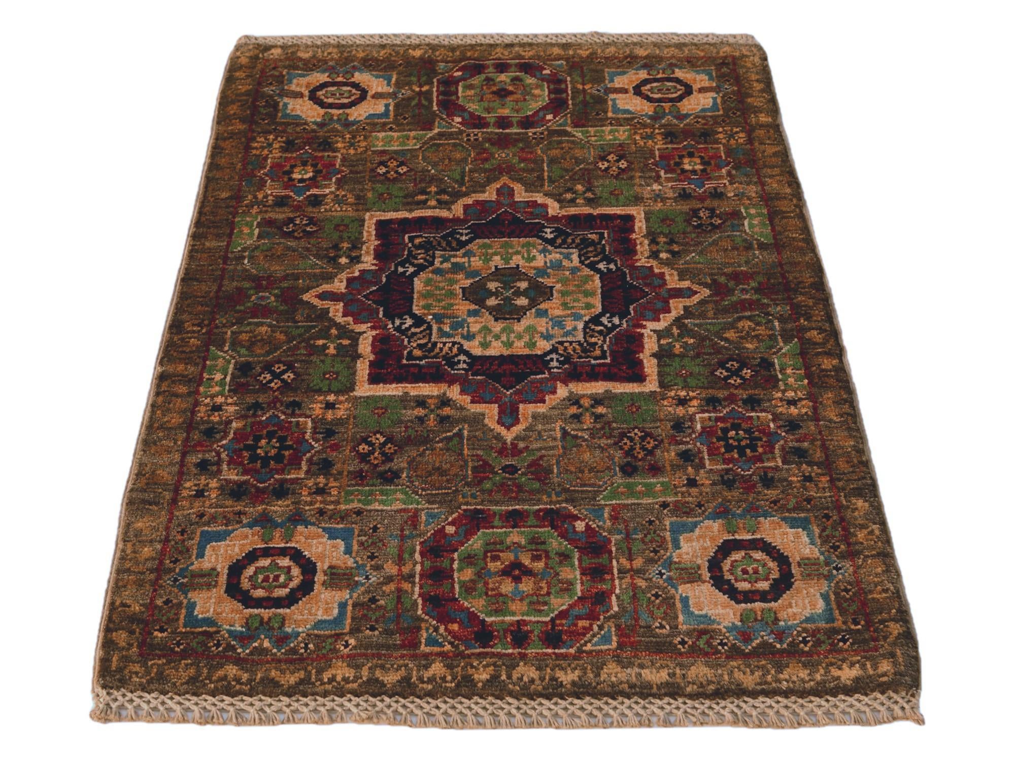 2' x 3' Hand Knotted Mamluk Ziegler Rug