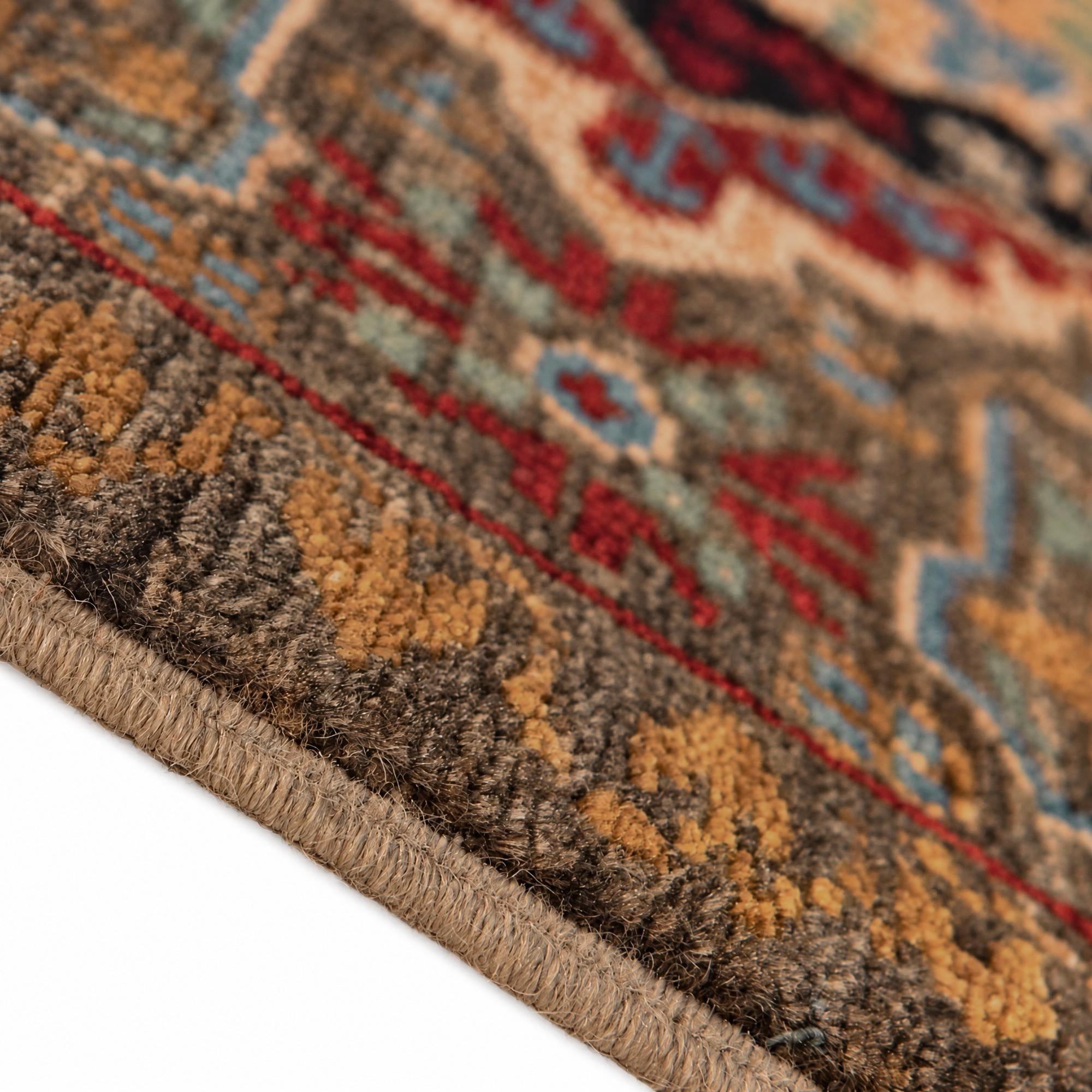 60cm x 90cm Hand Knotted Mamluk Ziegler Rug