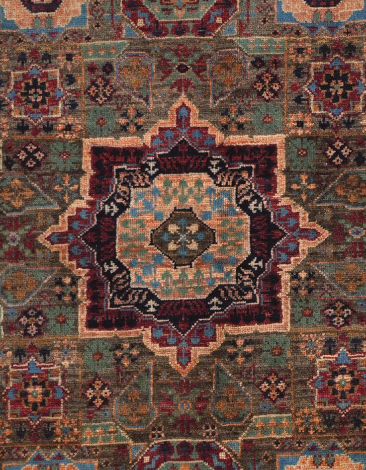 Detail image of 2' x 3' Hand Knotted Mamluk Ziegler Rug