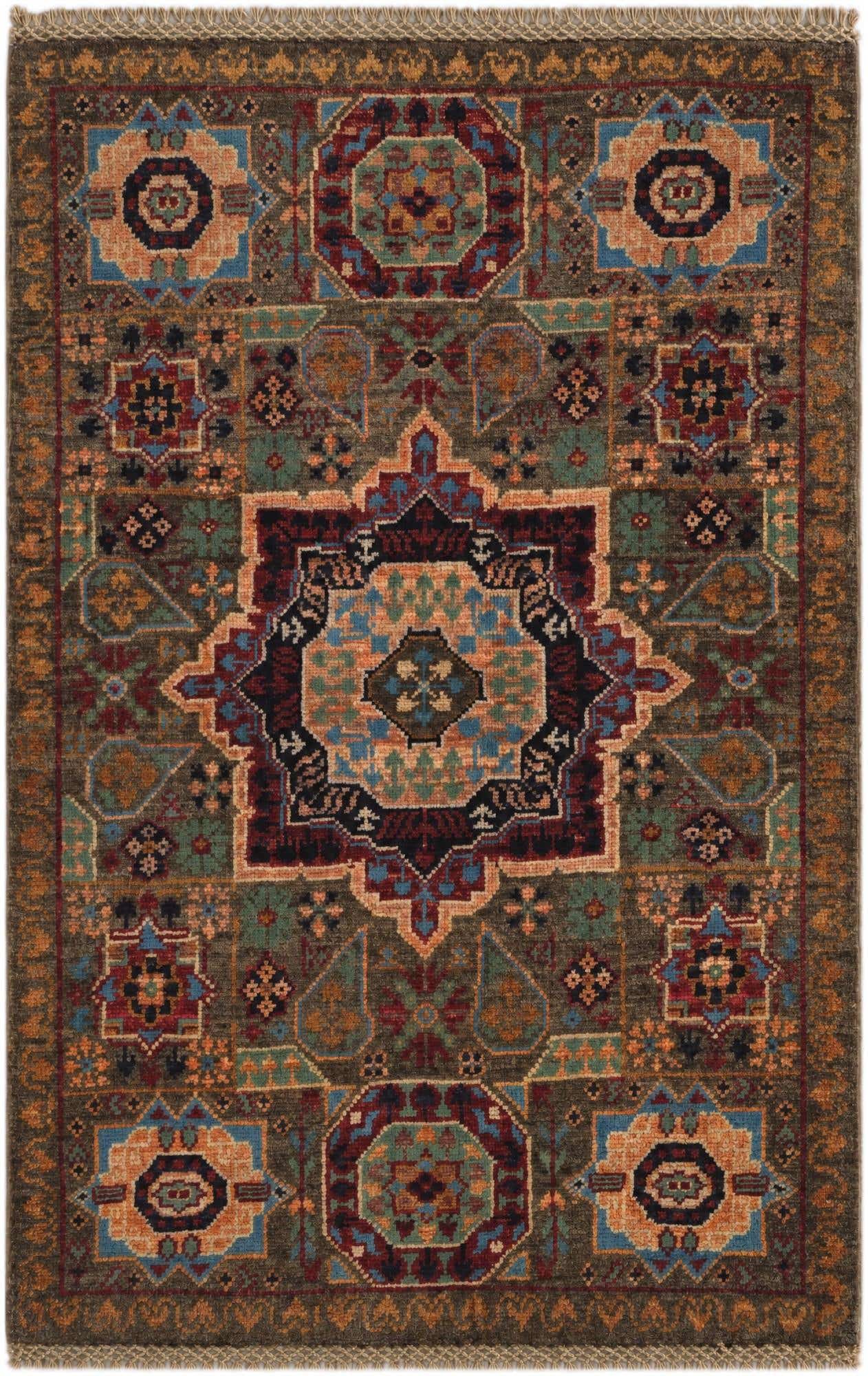 2' x 3' Hand Knotted Mamluk Ziegler Rug
