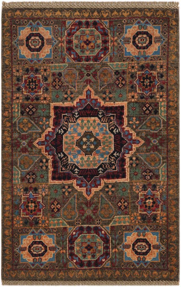 2' x 3' Hand Knotted Mamluk Ziegler Rug