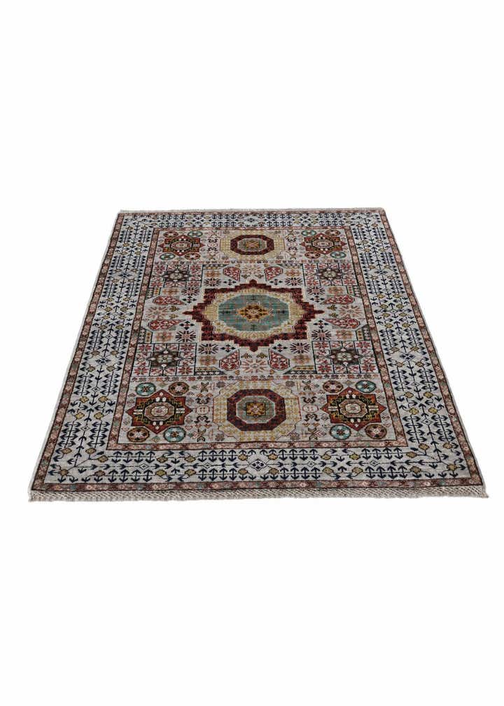 3' 5 x 4' 11 Hand Knotted Mamluk Ziegler Rug