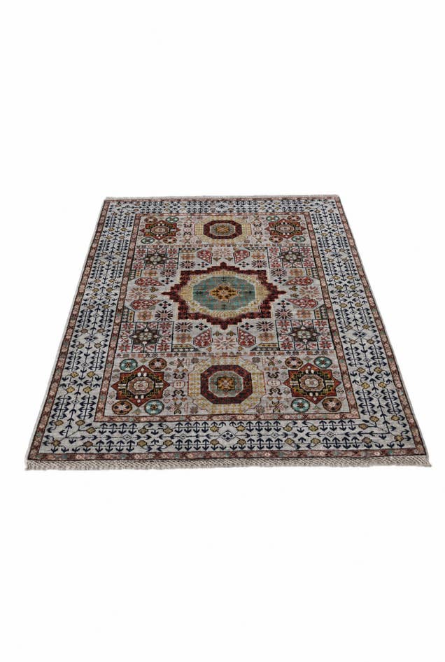 Detail image of 3' 5 x 4' 11 Hand Knotted Mamluk Ziegler Rug