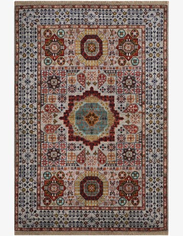 3' 5 x 4' 11 Hand Knotted Mamluk Ziegler Rug