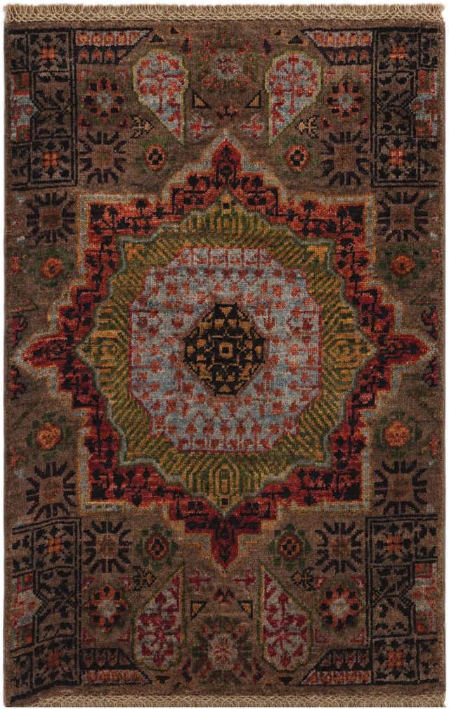 2' x 3' Hand Knotted Mamluk Ziegler Rug