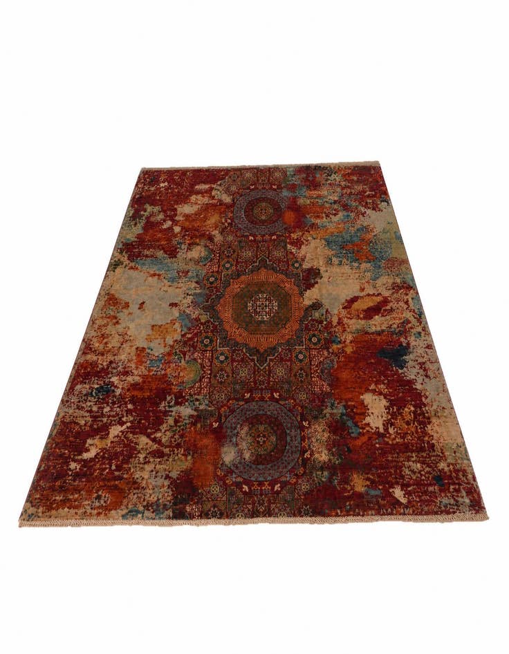 Detail image of 8' 6 x 9' 8 Hand Knotted Mamluk Ziegler Rug