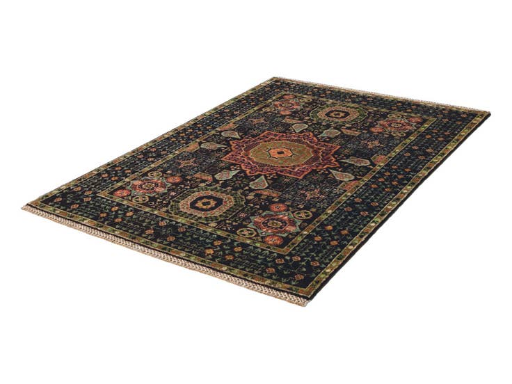 Detail image of 3' 4 x 5' Hand Knotted Mamluk Ziegler Rug