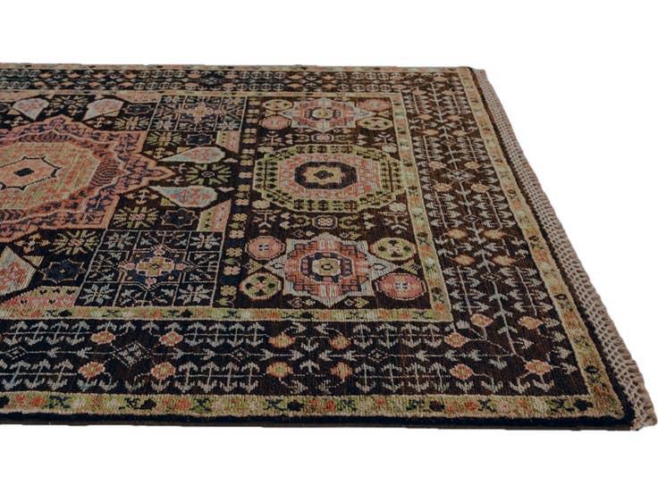 Detail image of 3' 4 x 5' Hand Knotted Mamluk Ziegler Rug