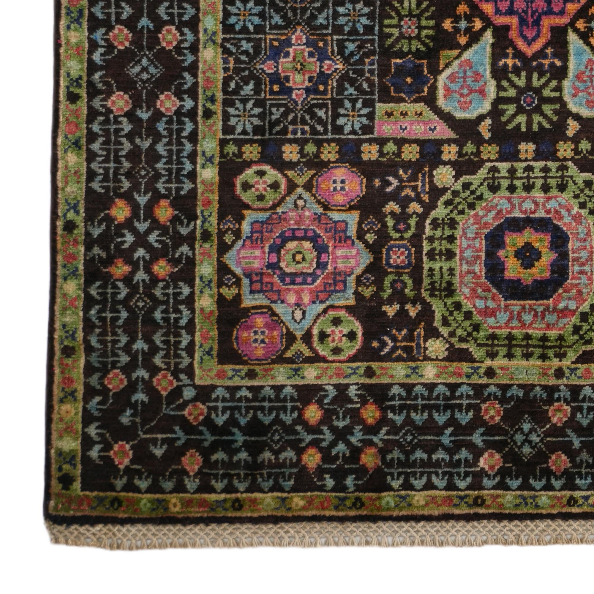 3' 4 x 5' Hand Knotted Mamluk Ziegler Rug