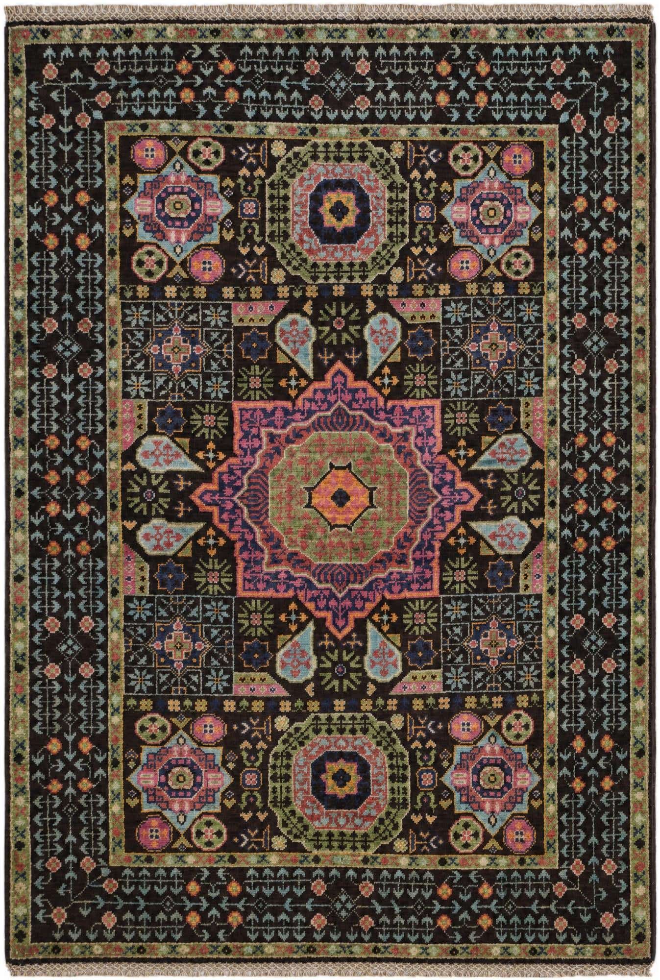 3' 4 x 5' Hand Knotted Mamluk Ziegler Rug