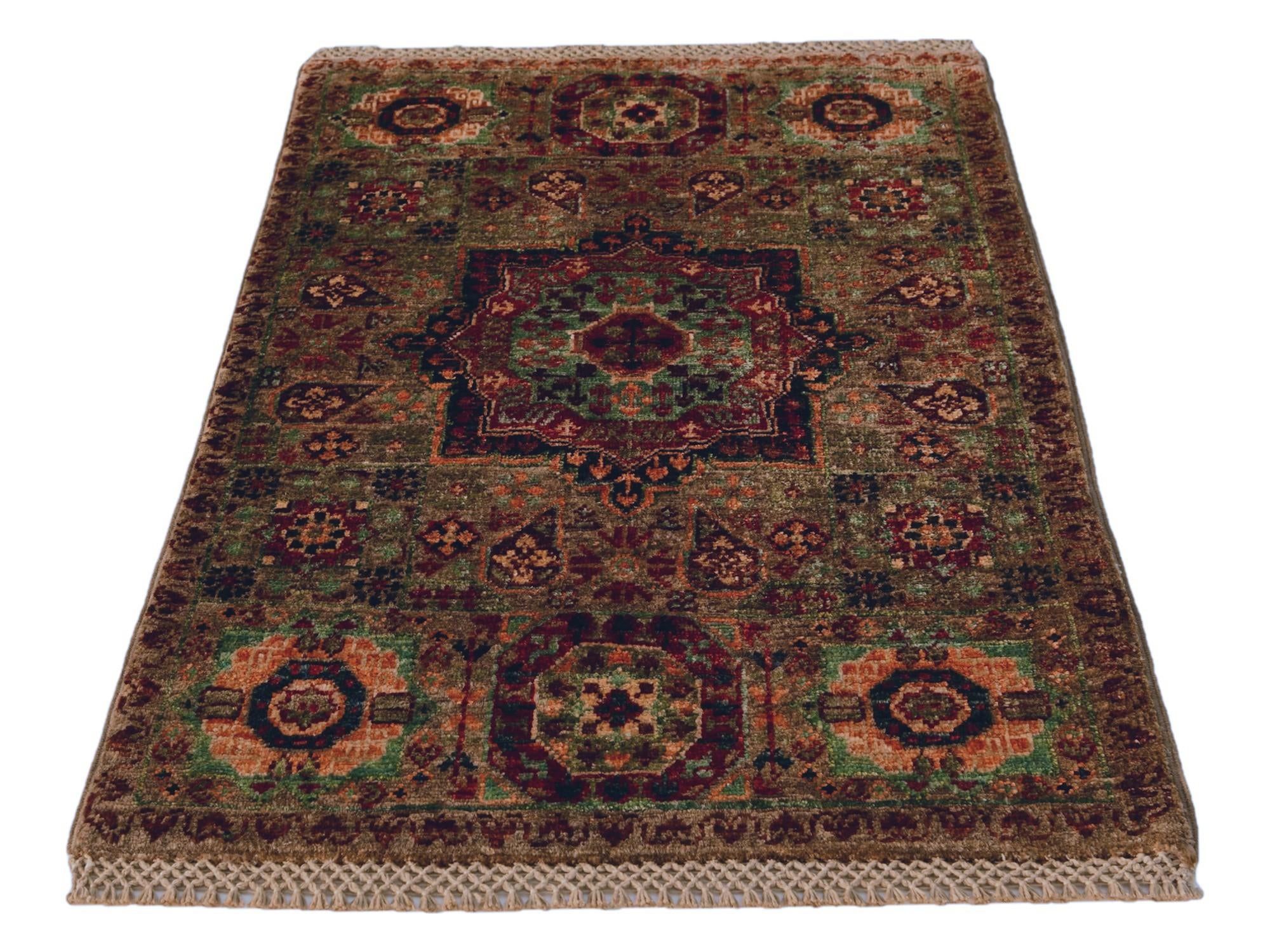 2' x 3' Hand Knotted Mamluk Ziegler Rug