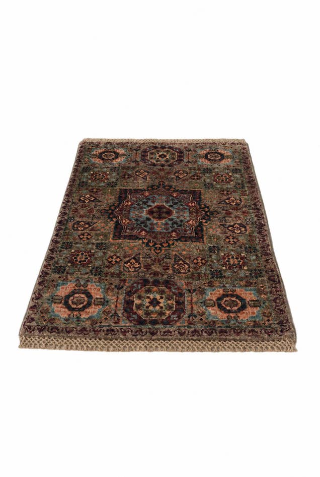 Detail image of 2' x 3' Hand Knotted Mamluk Ziegler Rug