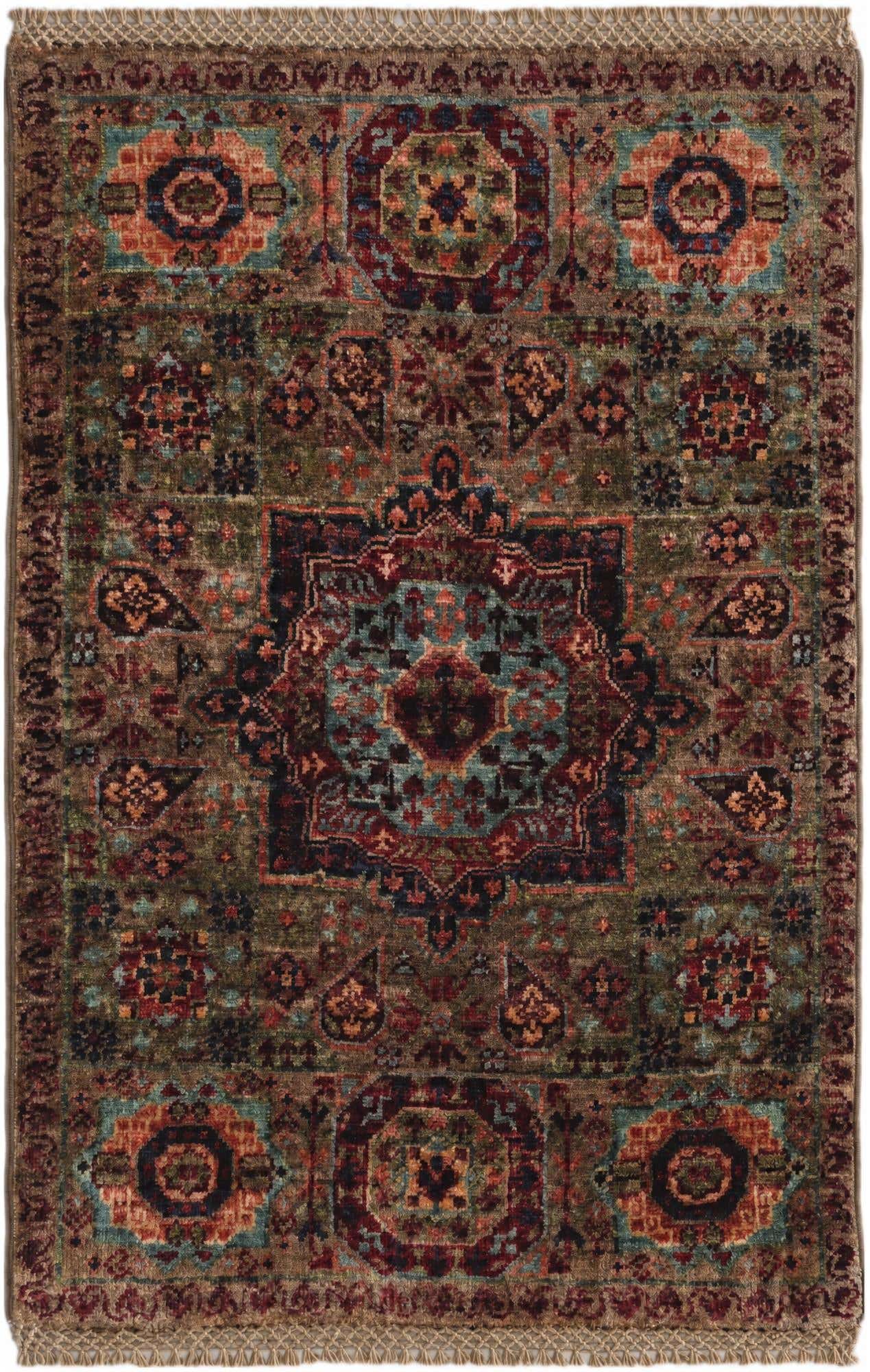 2' x 3' Hand Knotted Mamluk Ziegler Rug