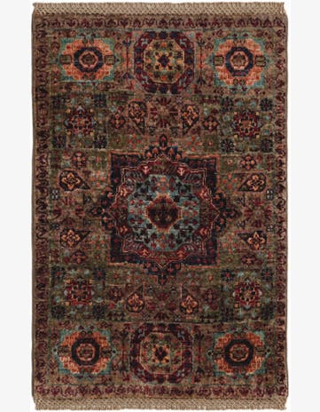 2' x 3' Hand Knotted Mamluk Ziegler Rug