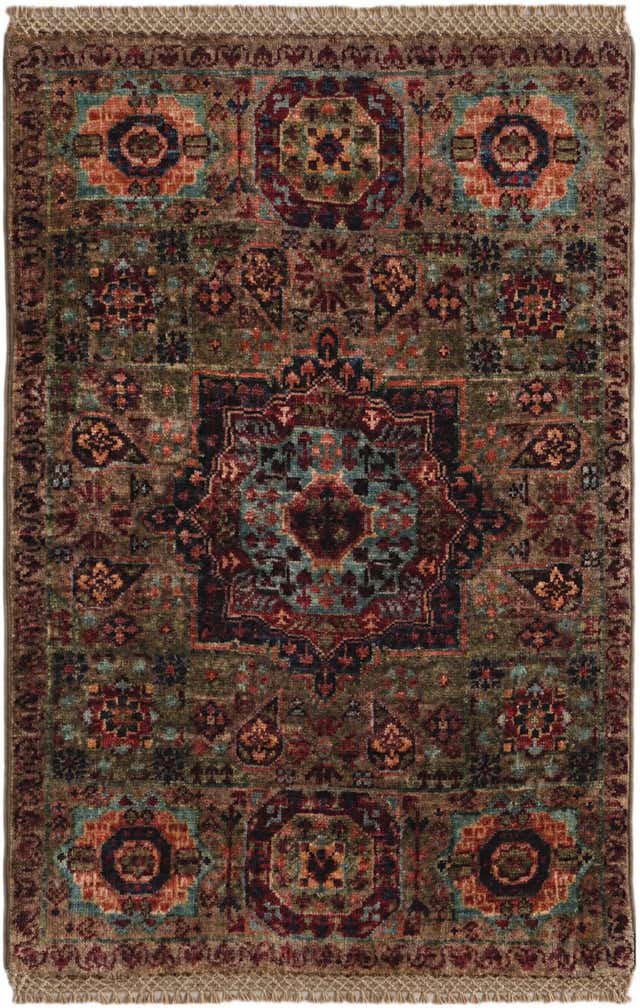 2' x 3' Hand Knotted Mamluk Ziegler Rug