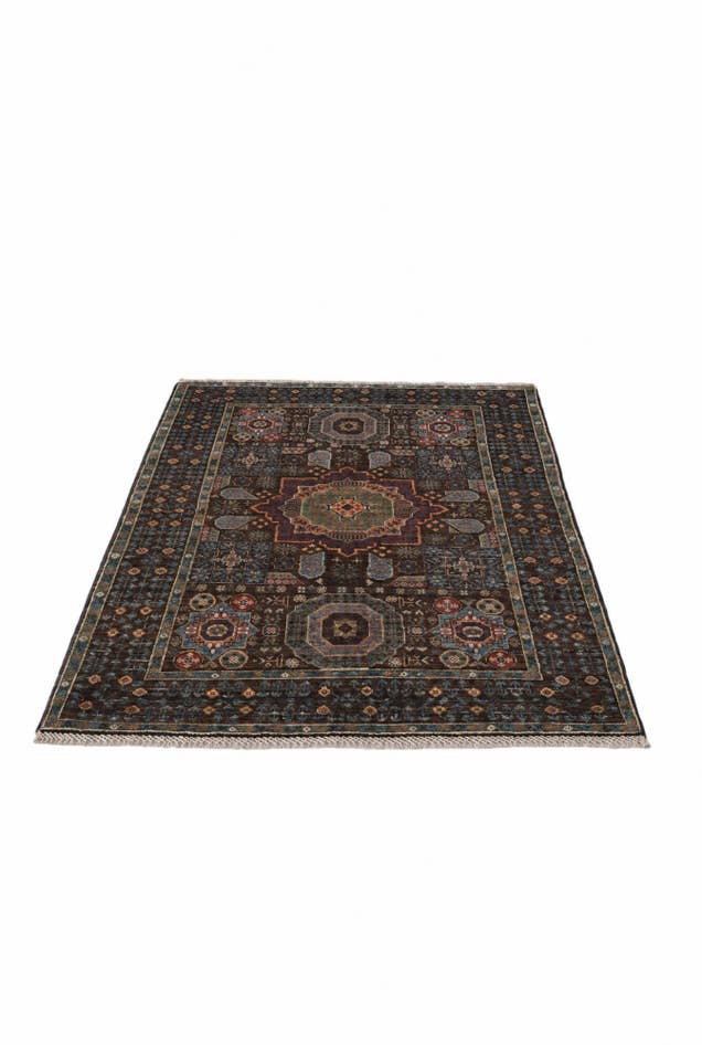 Detail image of 3' 7 x 5' Hand Knotted Mamluk Ziegler Rug