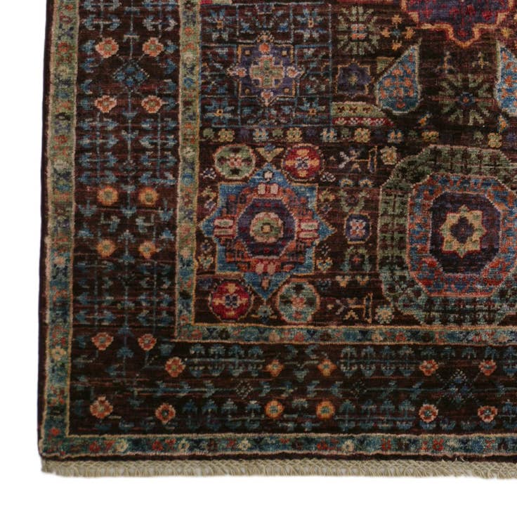 Detail image of 3' 7 x 5' Hand Knotted Mamluk Ziegler Rug