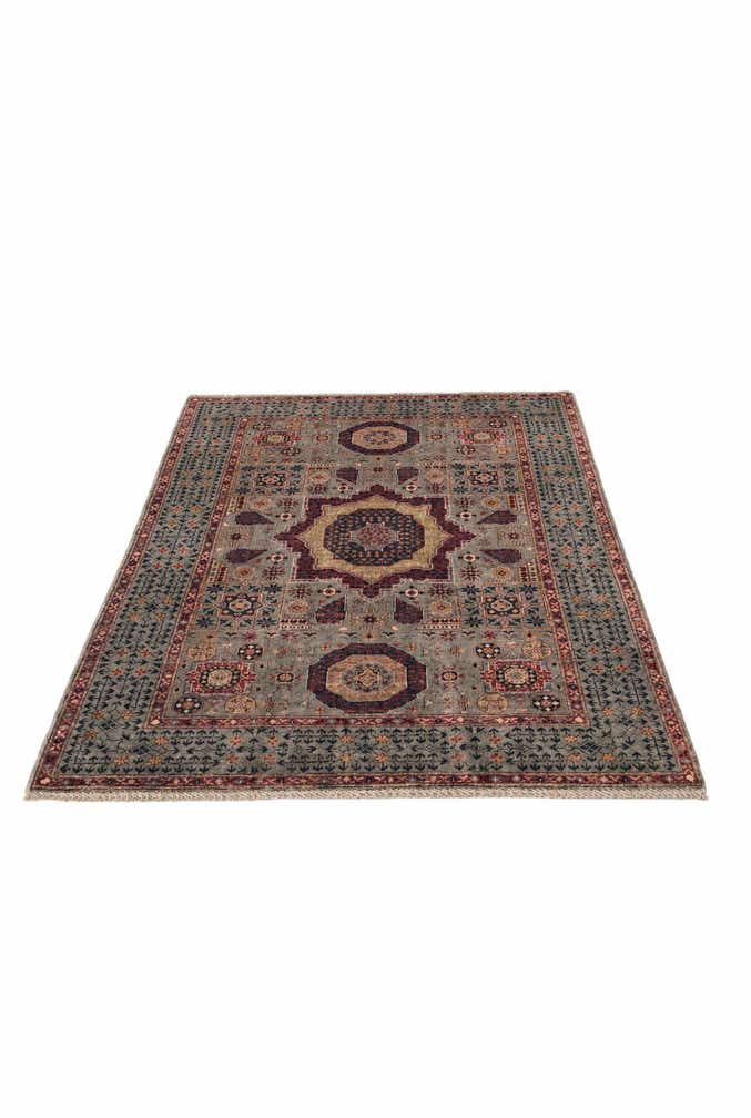 4' 1 x 6' Hand Knotted Mamluk Ziegler Rug