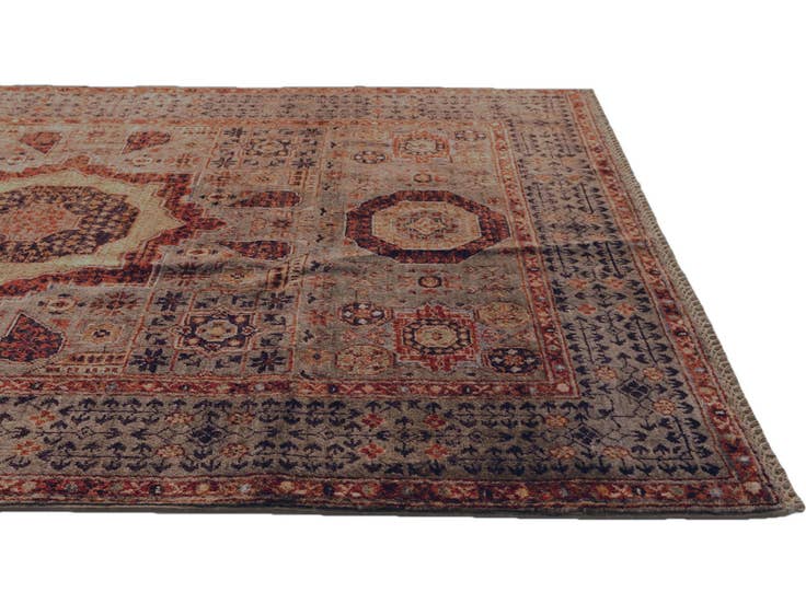 Detail image of 4' 1 x 6' Hand Knotted Mamluk Ziegler Rug