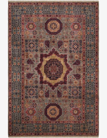 4' 1 x 6' Hand Knotted Mamluk Ziegler Rug
