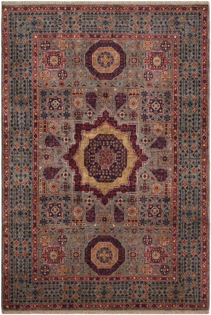 4' 1 x 6' Hand Knotted Mamluk Ziegler Rug