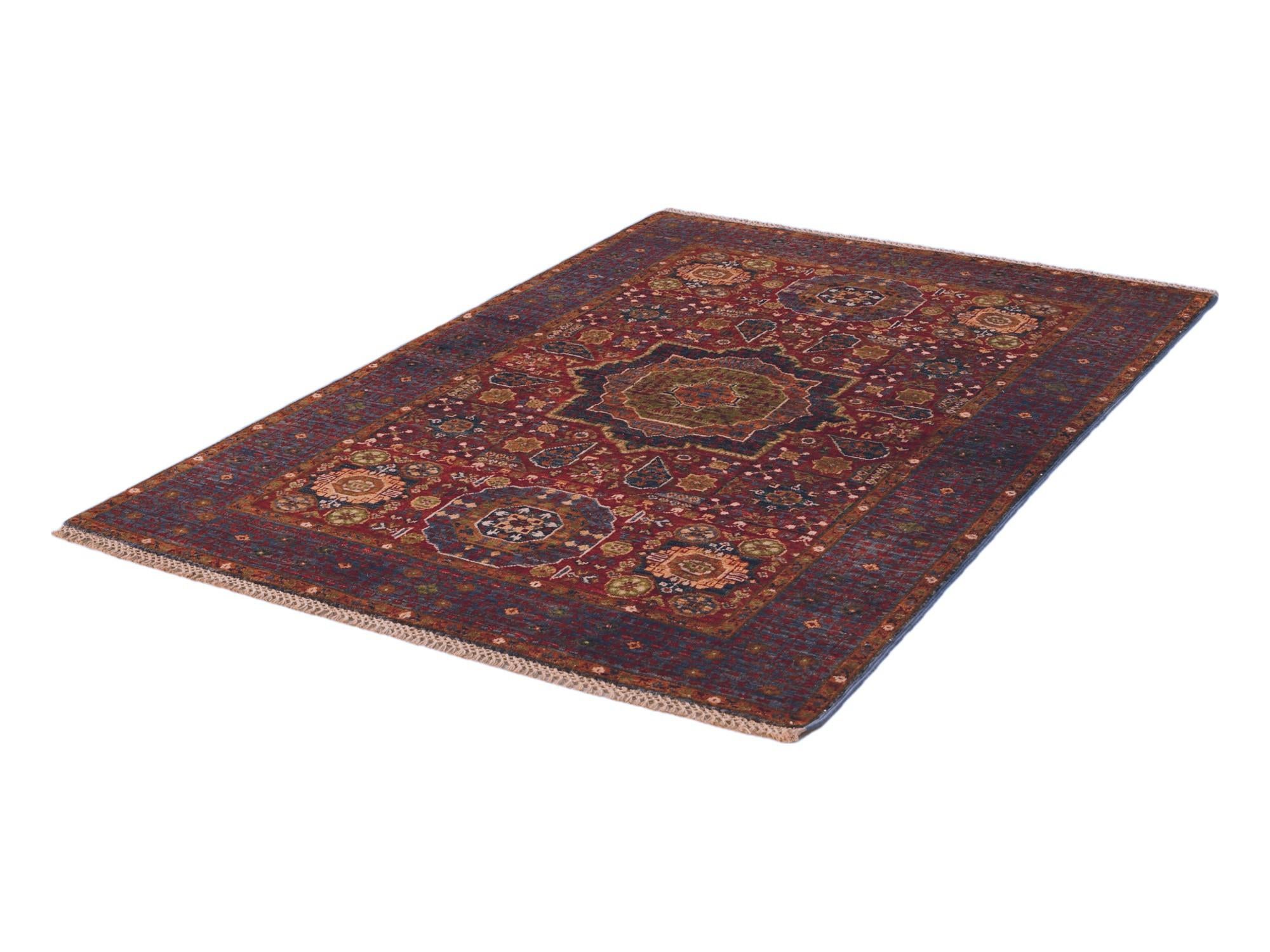 3' 4 x 4' 9 Hand Knotted Mamluk Ziegler Rug