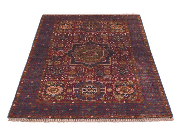 3' 4 x 4' 9 Hand Knotted Mamluk Ziegler Rug