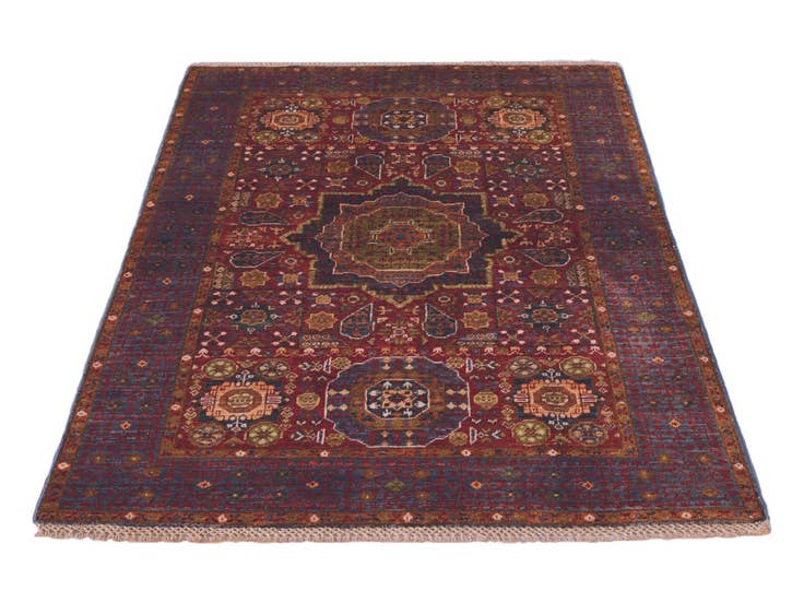 Detail image of 3' 4 x 4' 9 Hand Knotted Mamluk Ziegler Rug