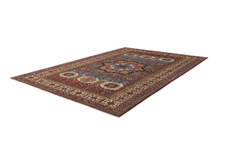 Detail image of 6' 2 x 9' Hand Knotted Mamluk Ziegler Rug