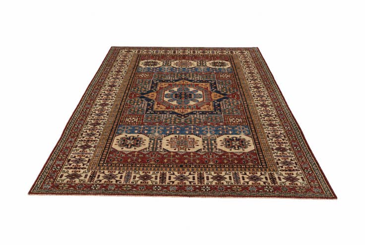 Detail image of 6' 2 x 9' Hand Knotted Mamluk Ziegler Rug
