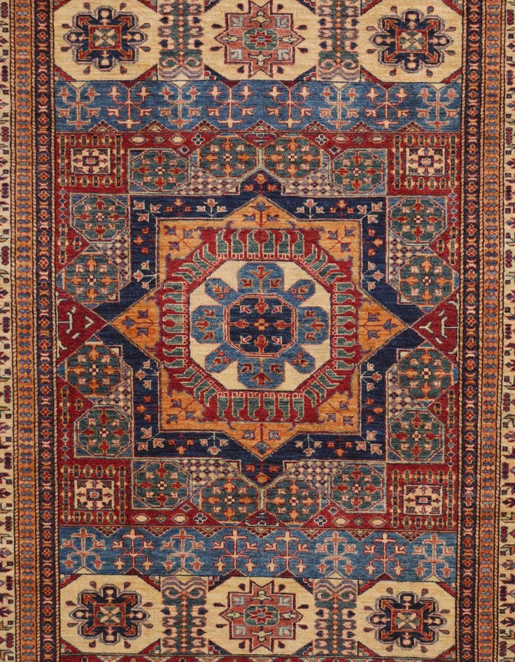 Detail image of 6' 2 x 9' Hand Knotted Mamluk Ziegler Rug