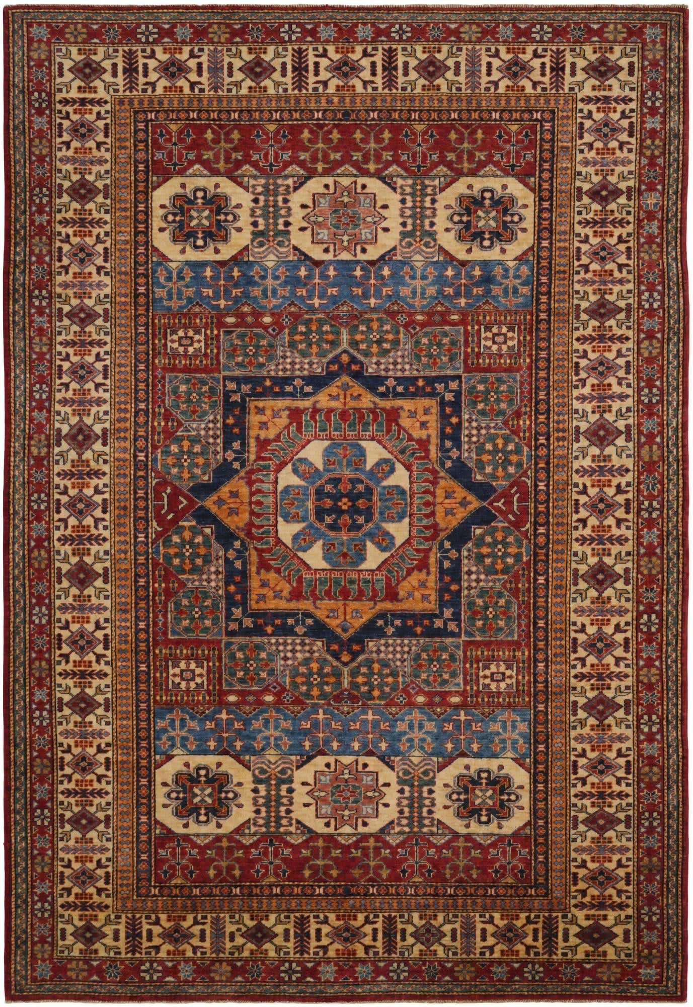 6' 2 x 9' Hand Knotted Mamluk Ziegler Rug