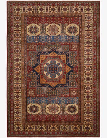 6' 2 x 9' Hand Knotted Mamluk Ziegler Rug