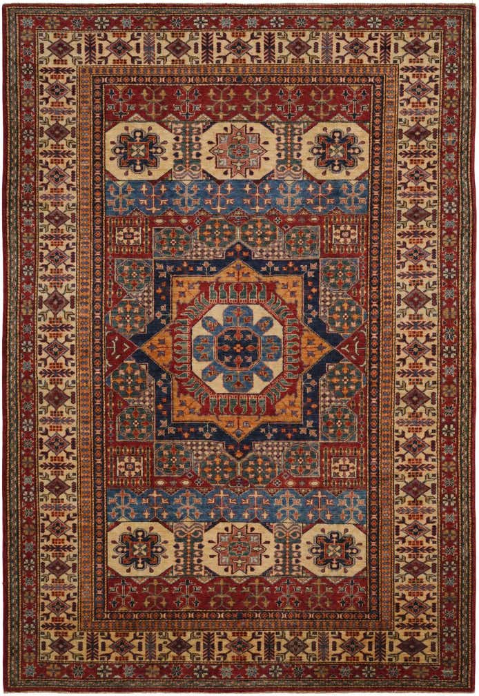 6' 2 x 9' Hand Knotted Mamluk Ziegler Rug