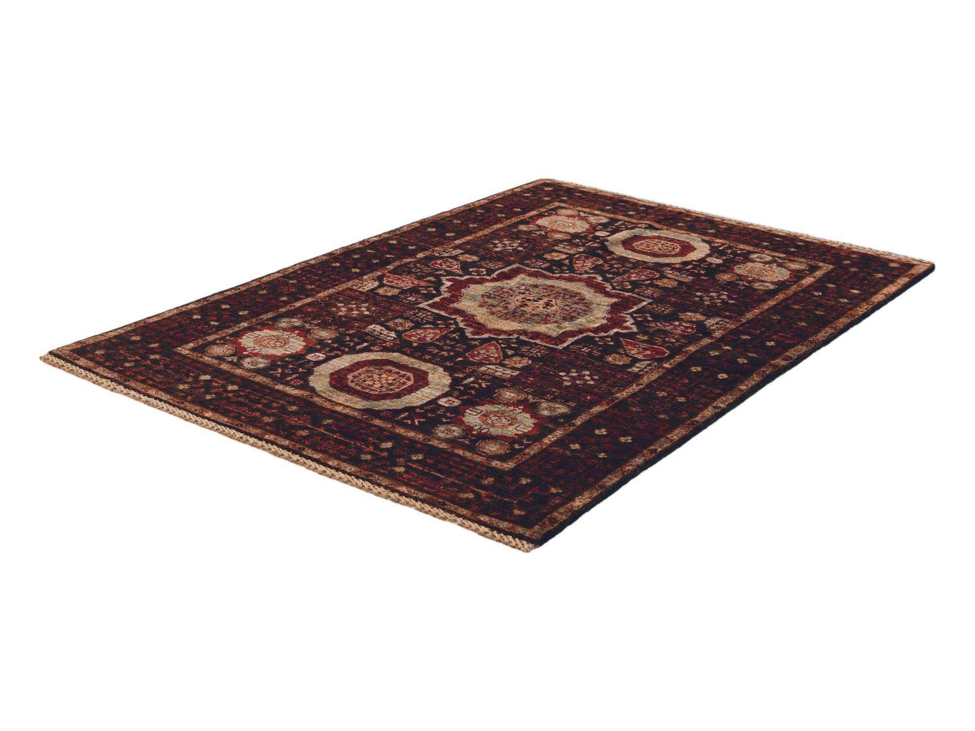 Detail image 4 of 12: 3' 5 x 5' Hand Knotted Mamluk Ziegler Rug